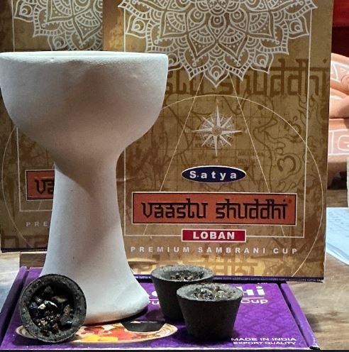 Copalera blanca lisa 18 cm alto