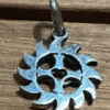 Cruz orlada chica 1,4 cm diámetro, plata 9253