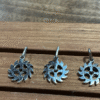 Cruz orlada chica 1,4 cm diámetro, plata 9253