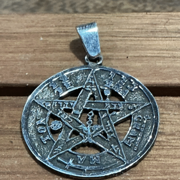 Medallón plata 925 Tetragramaton 2,9 cm diámetro